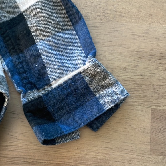 EDDIE BAUER Plaid Button Down Long Sleeve Shirts size XS 5/6 - Picture 6 of 14